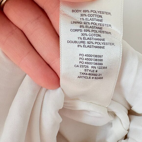 Aritzia Wilfred Verona Gingham Sleeveless Seersucker Midi Beige Size Large - Picture 9 of 10